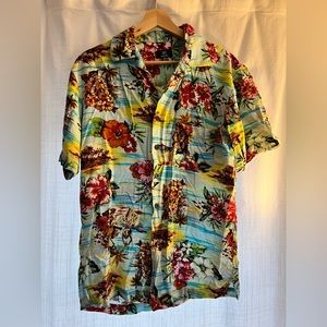 Vintage Hawaiian Print Shirt - Unisex